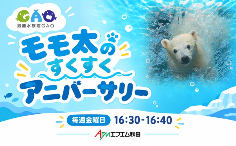 1歳までのキセキをめぐる「モモ太のすくすくアニバーサリー」 – 男鹿